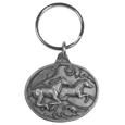 Running Horses Antiqued Key Chain